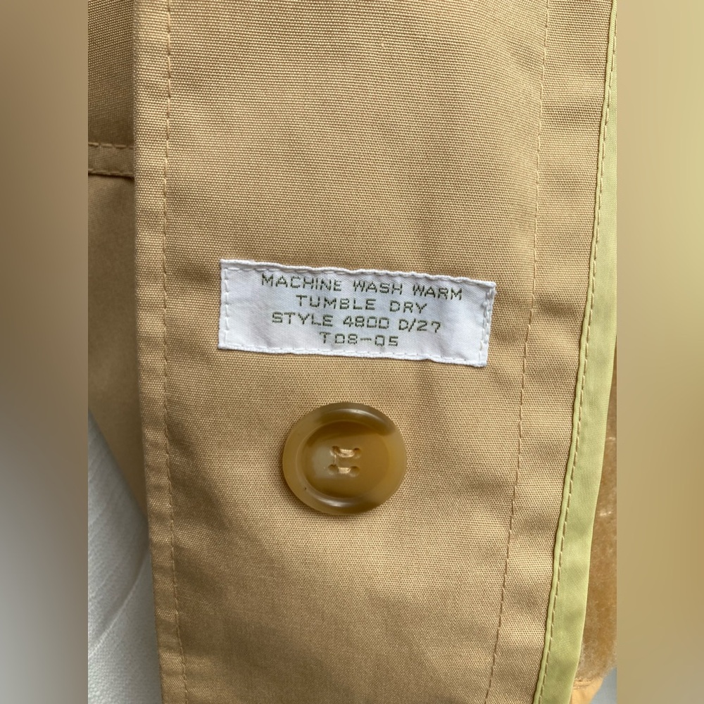 Vintage Sears All-Weather Coat w/ Faux Fur Lining, Tan, Women’s Size 16 - Picture 5 of 14